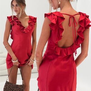 Princess Polly Butacup Frill Mini Dress